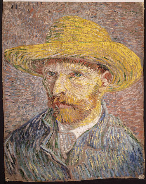 van Gogh, Self-Portrait with a Straw Hat